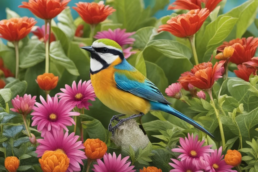 Flower Color Attracts Birds