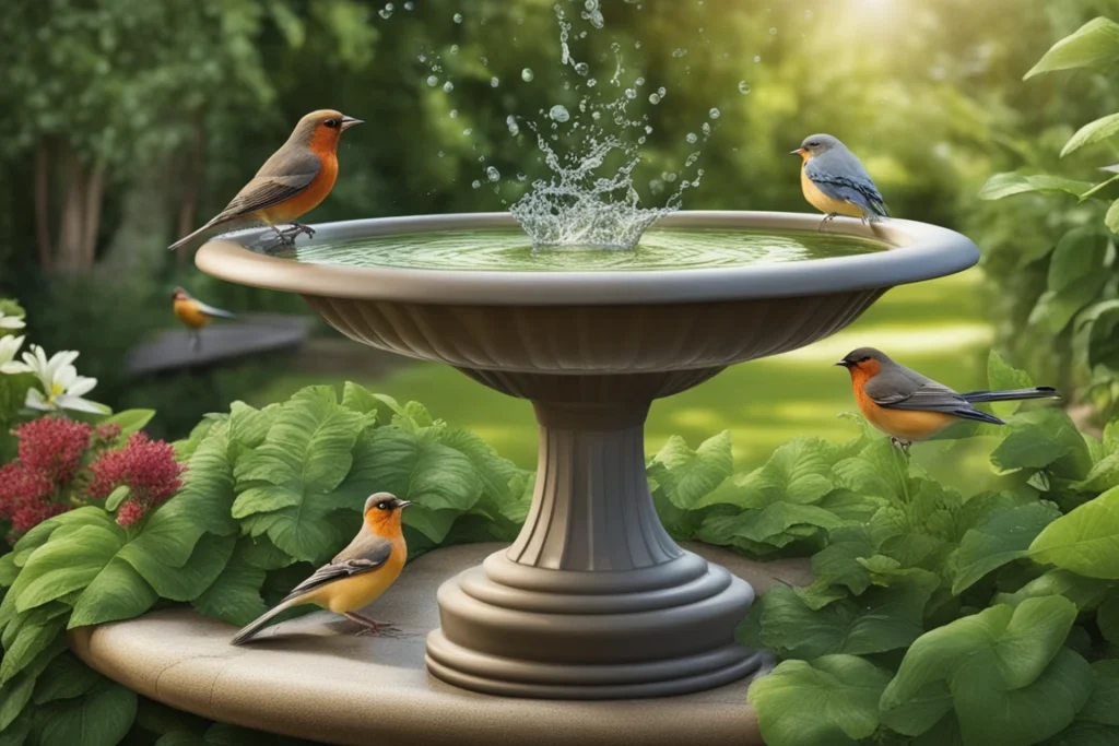 water for backyard birds